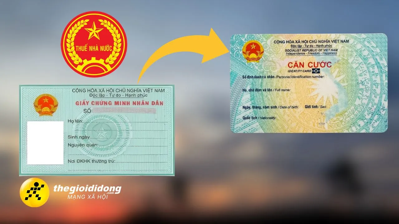 Hướng dẫn thay đổi thông tin đăng ký thuế từ CMND sang CCCD online