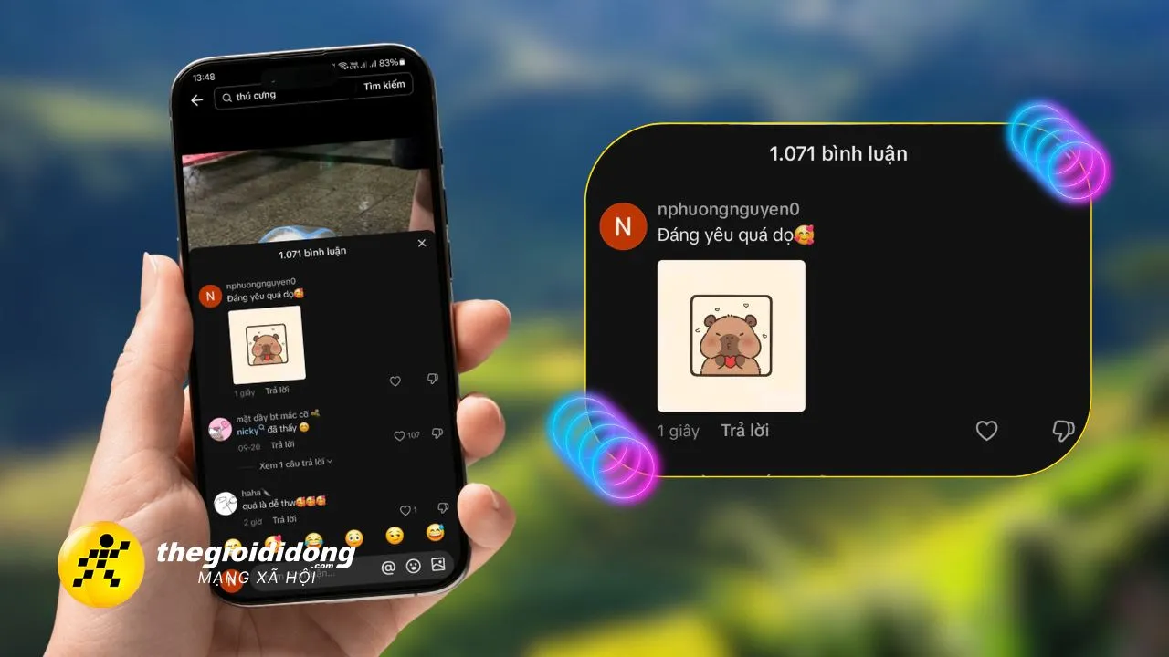 Cách bình luận bằng ảnh trên TikTok độc lạ và ấn tượng
