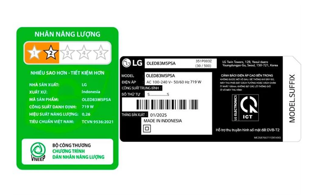 Smart Tivi LG OLED Evo AI 4K 83 Inch OLED83M5PSA
