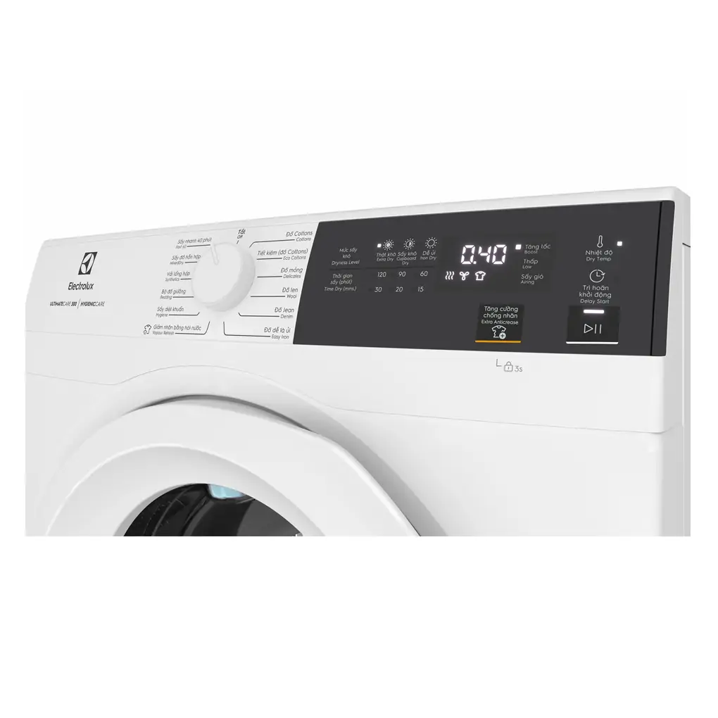 Máy Sấy Thông Hơi Electrolux 9 Kg EDS904H3WC  