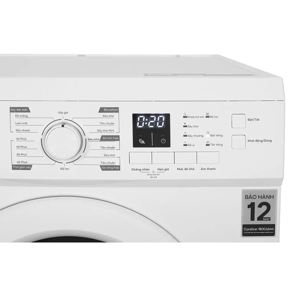 Máy Sấy Thông Hơi Casper 7.2 Kg TD-72VWD  