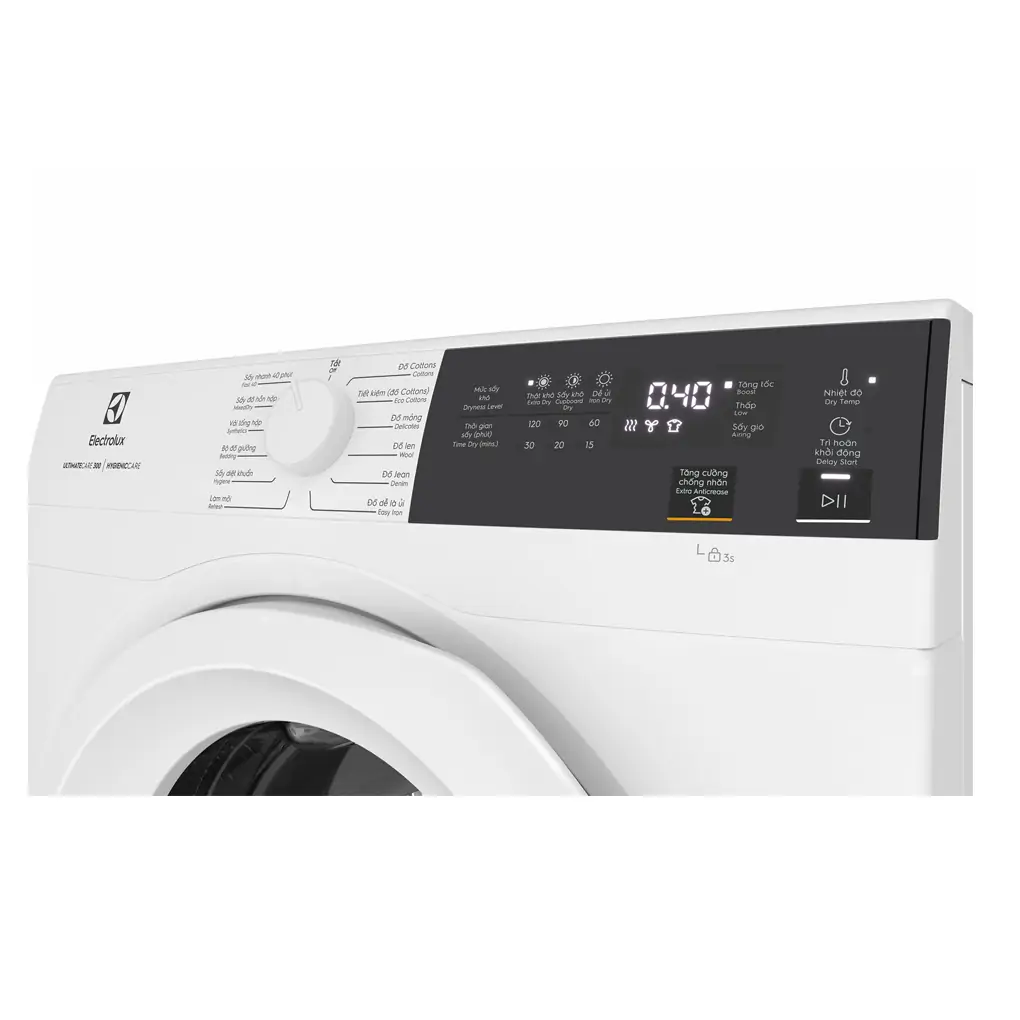 Máy Sấy Thông Hơi Electrolux 8 Kg EDV804H3WC  