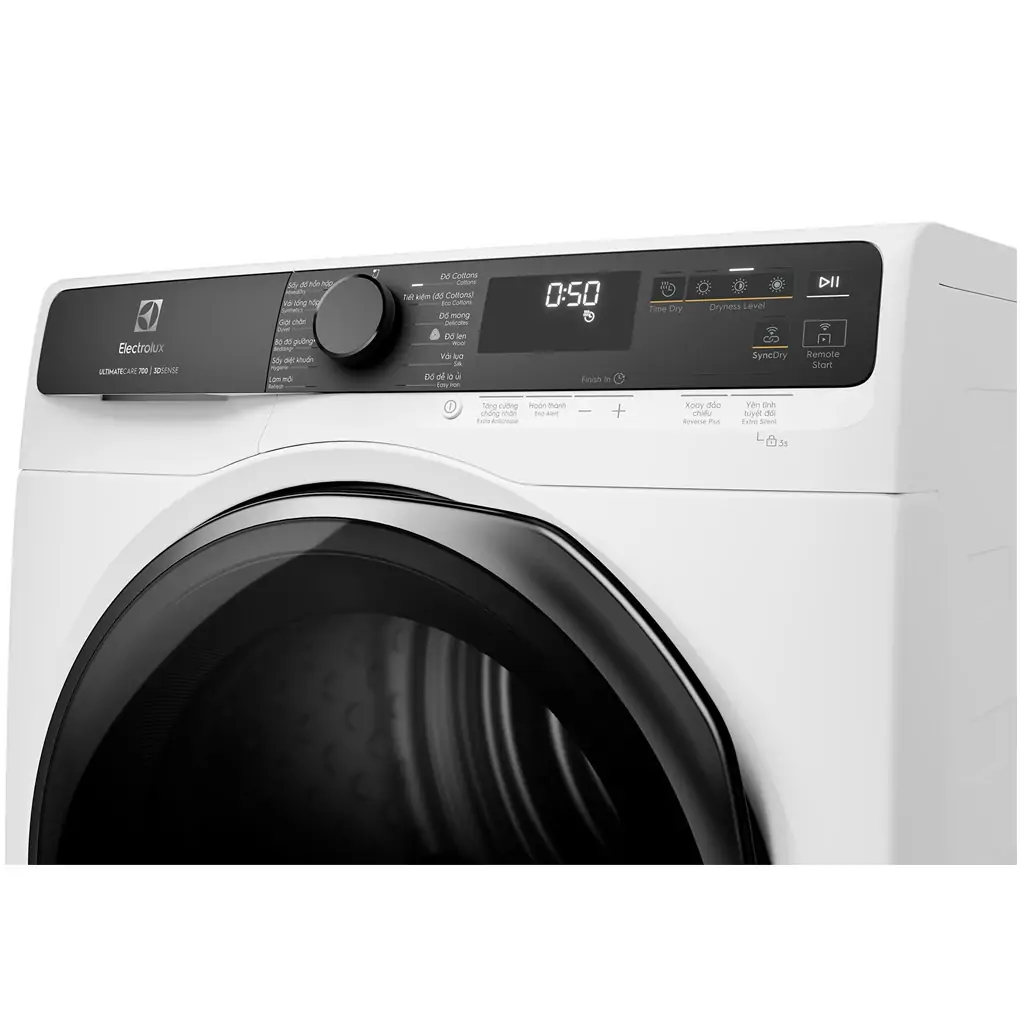 Máy Sấy Bơm Nhiệt Electrolux Inverter 9 Kg EDH903R7WC  