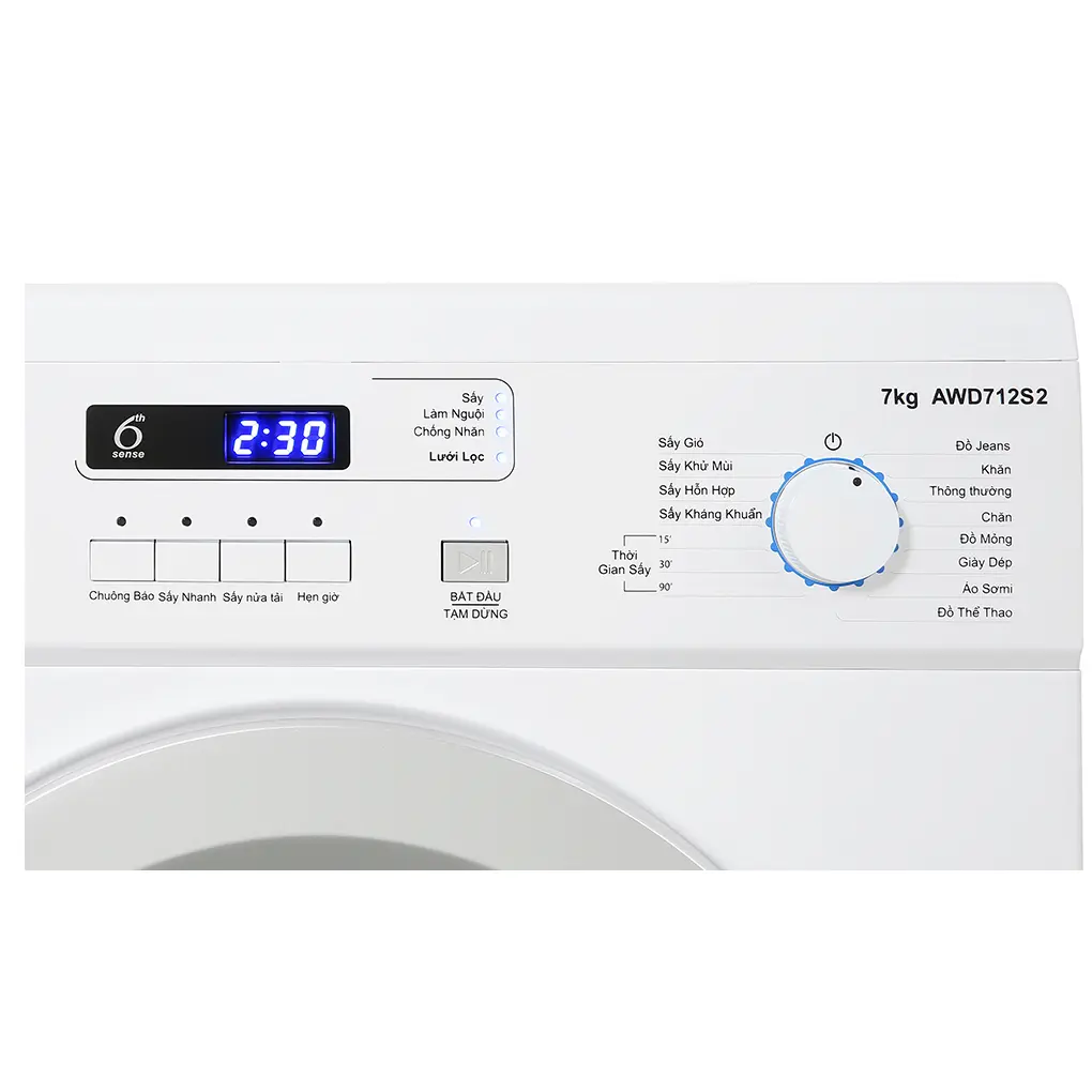 Máy Sấy Thông Hơi Whirlpool 7 Kg AWD712S2  