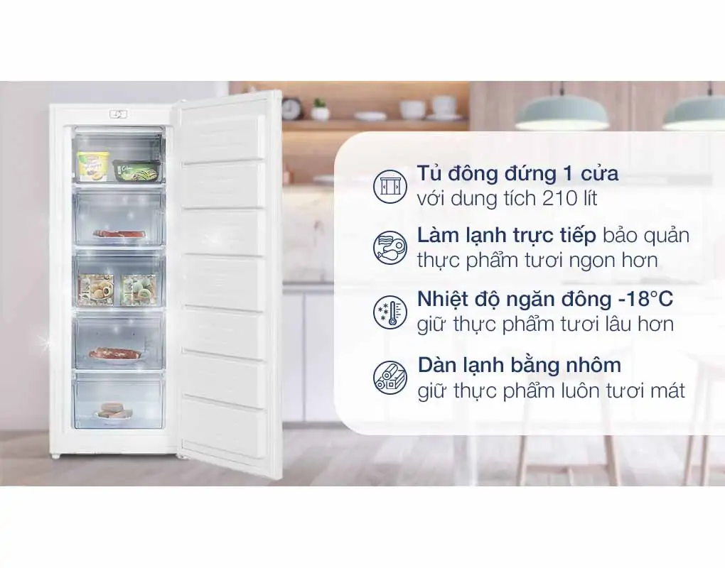 Tủ Đông Alaska 210 Lít IF-215
