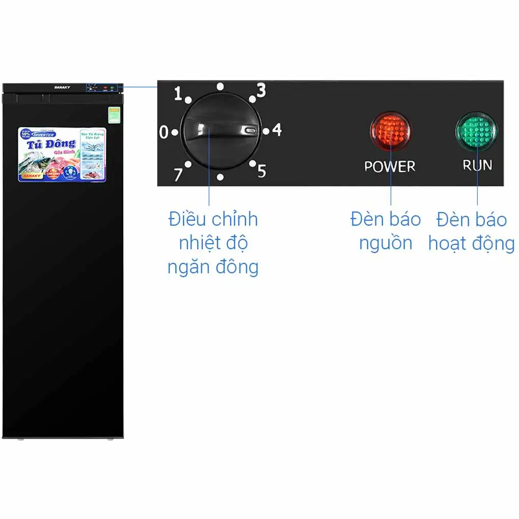 Tủ Đông Sanaky Inverter 213 Lít VH-230VD3