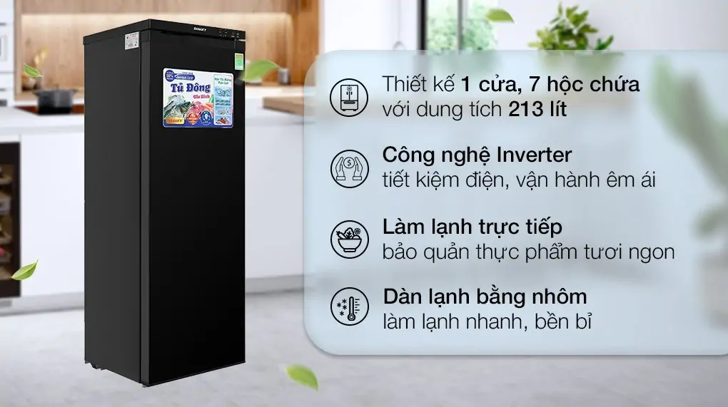 Tủ Đông Sanaky Inverter 213 Lít VH-230VD3