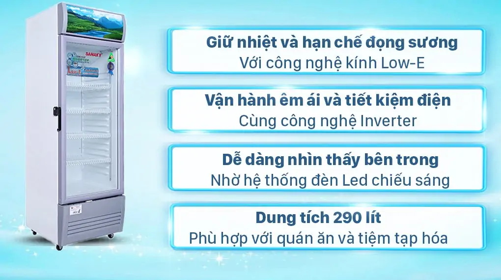 Tủ Mát Sanaky Inverter 290 Lít VH-358K3L