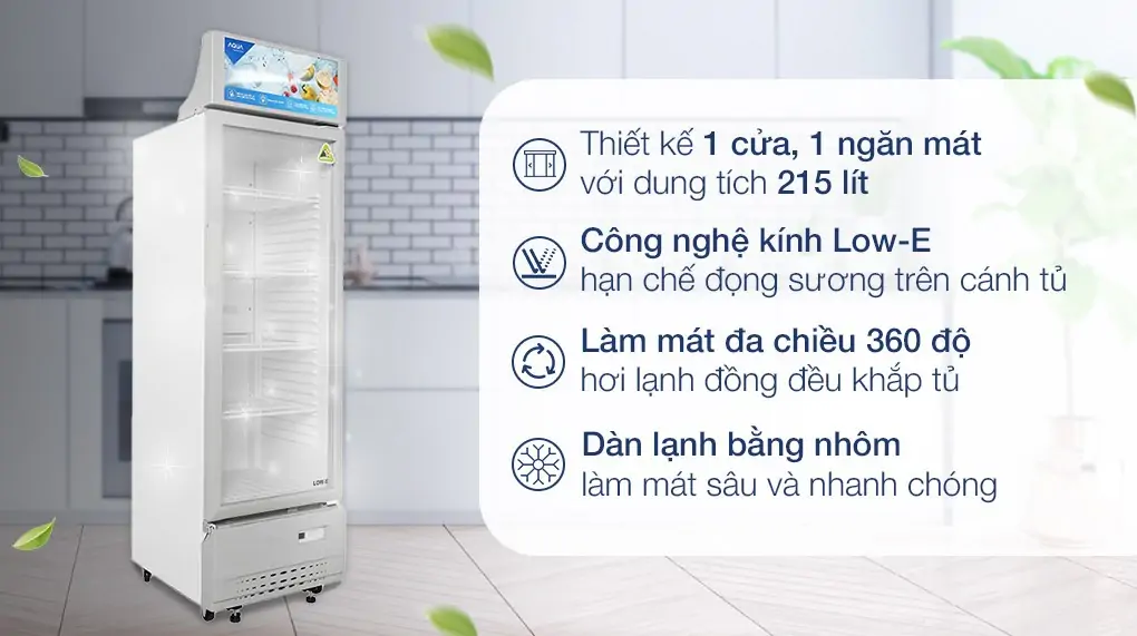 Tủ Mát Aqua 235 Lít AQS-AF340S