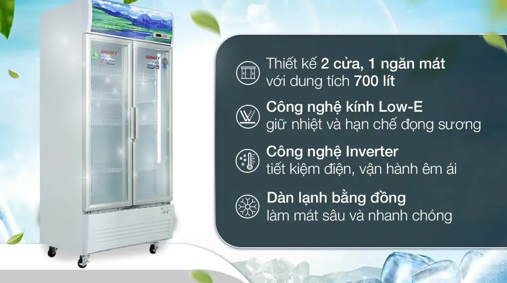 Tủ Mát Sanaky Inverter 700 Lít VH-8009HP3