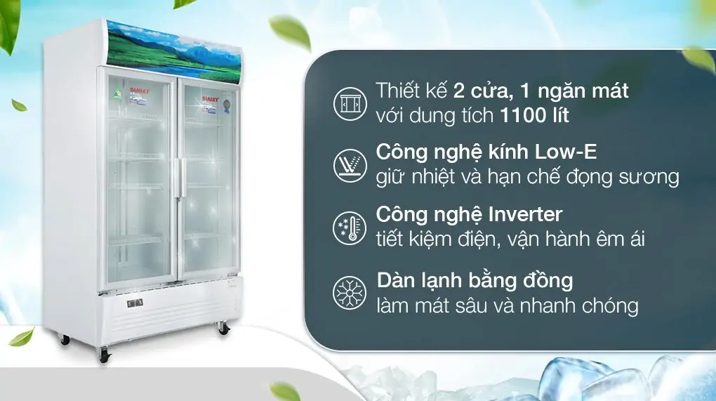 Tủ Mát Sanaky Inverter 1100 Lít VH-1209HP3