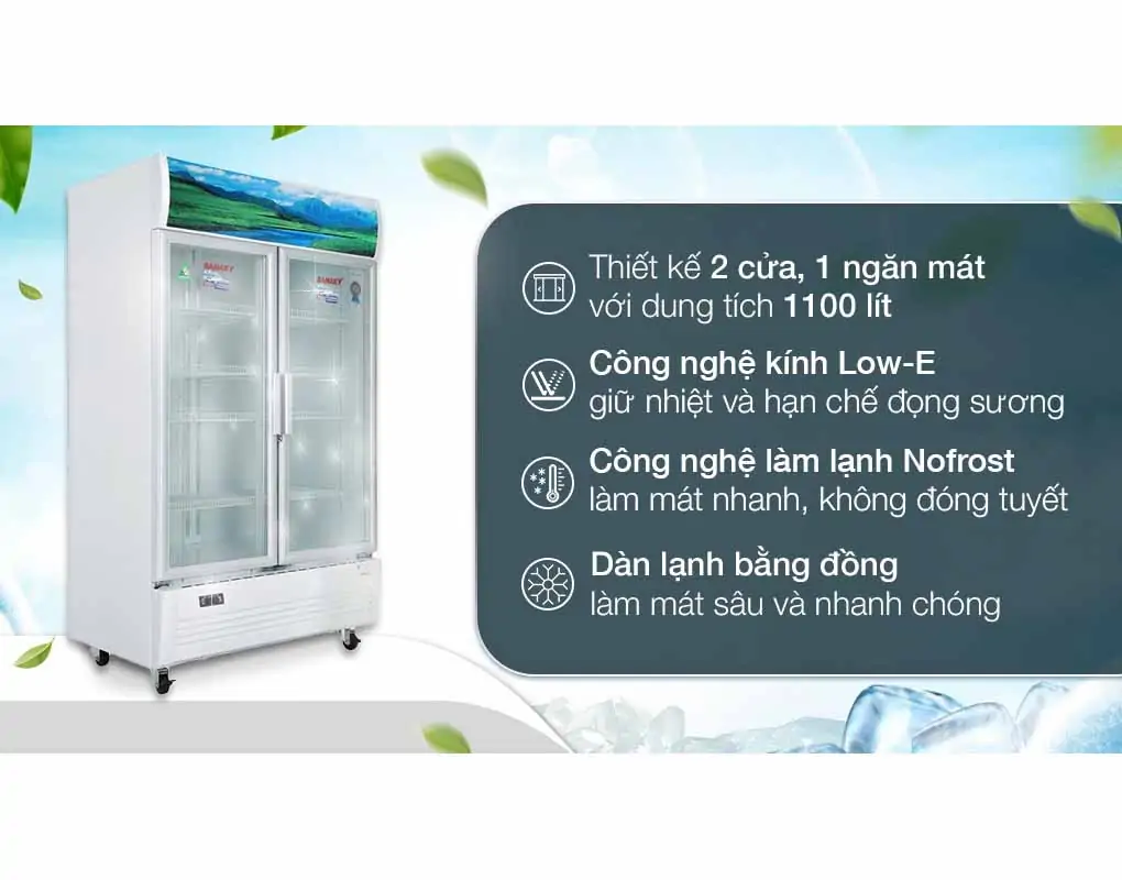 Tủ Mát Sanaky 1100 Lít VH-1209HP