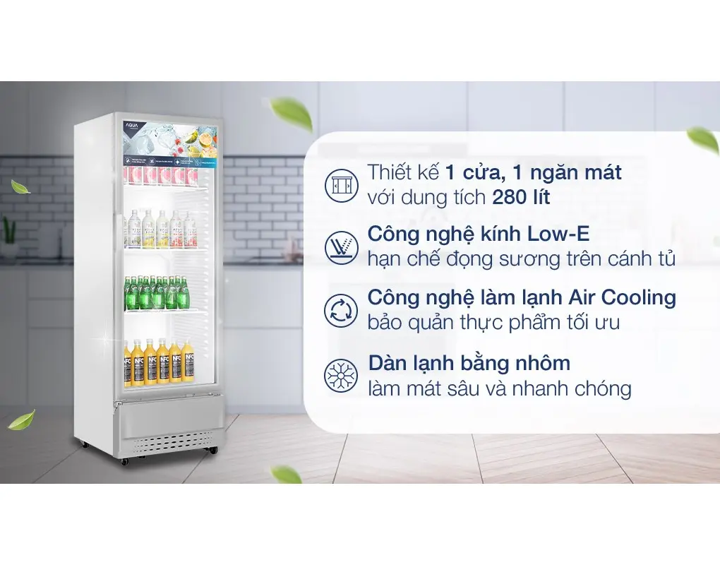 Tủ Mát Aqua 280 Lít AQS-AF400N
