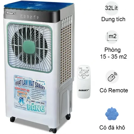 Máy Làm Mát Bằng Hơi Nước Sanaky VH-4500AR 140W
