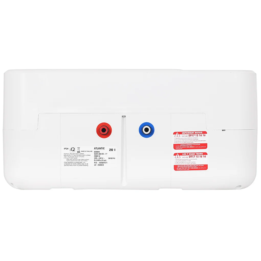 Máy Nước Nóng Gián Tiếp 20 Lít Atlantic SWH 20H M-14 ESA SLIM 823044 - Thái Lan