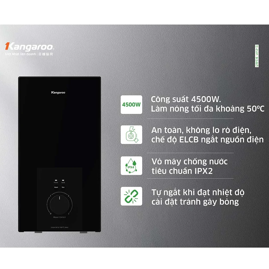 Máy Nước Nóng Trực Tiếp Kangaroo KGWD45N2