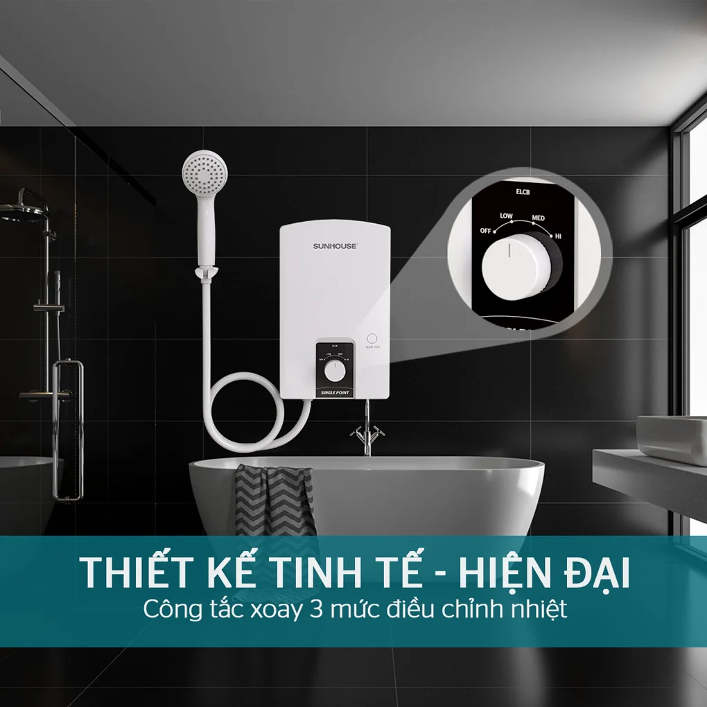 Máy Nước Nóng Trực Tiếp Sunhouse SHA-9452OP