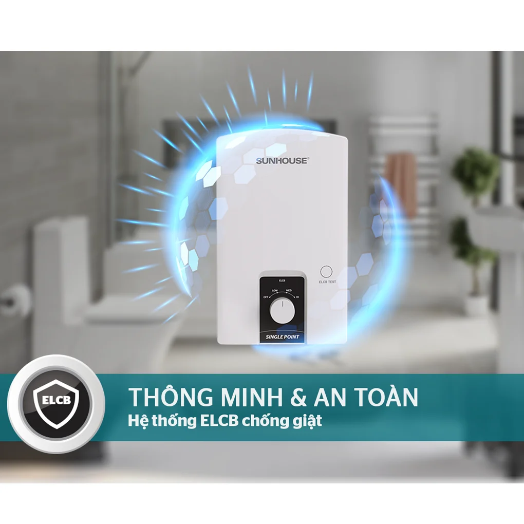 Máy Nước Nóng Trực Tiếp Sunhouse SHA-9452OP