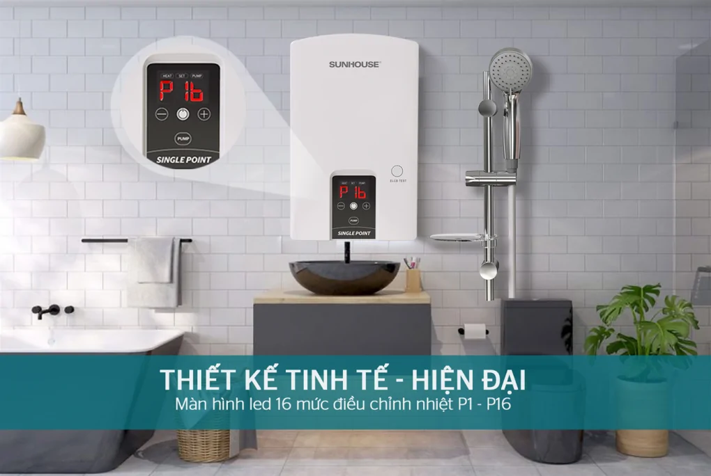 Máy Nước Nóng Trực Tiếp Sunhouse SHA-9453EP 4500W