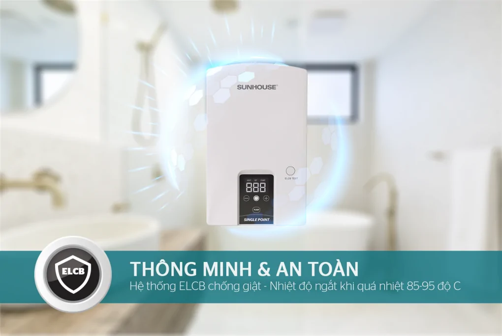 Máy Nước Nóng Trực Tiếp Sunhouse SHA-9453EP 4500W