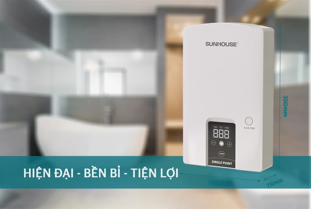 Máy Nước Nóng Trực Tiếp Sunhouse SHA-9453EP 4500W