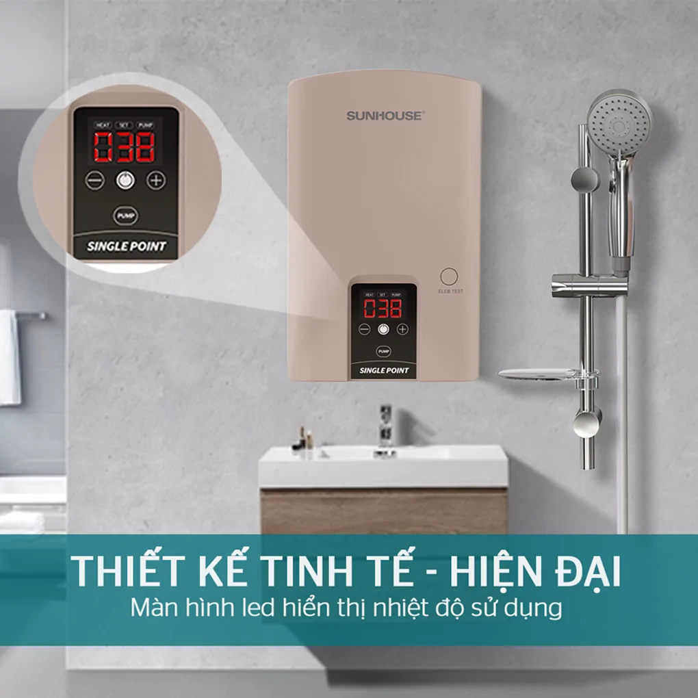 Máy Nước Nóng Trực Tiếp Sunhouse SHA-9454EP 4500W