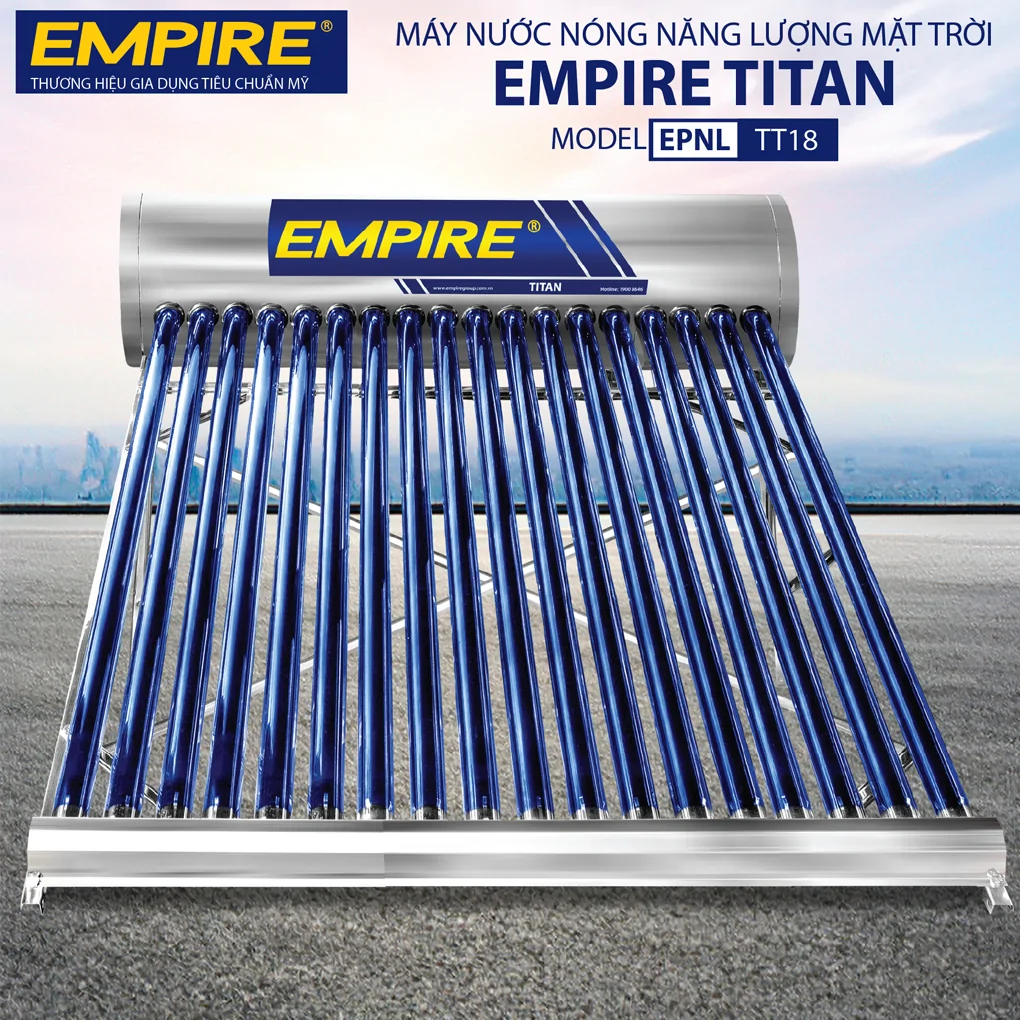 Máy Nước Nóng Năng Lượng Mặt Trời Empire Titan EPNL-TT-1818 180 Lít