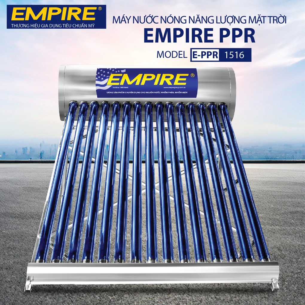 Máy Nước Nóng Năng Lượng Mặt Trời Empire Titan EPNL-TT 1516 160 Lít