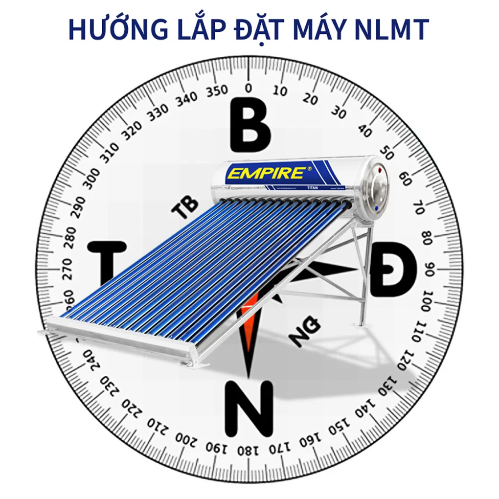 Máy Nước Nóng Năng Lượng Mặt Trời Empire Titan EPNL-TT-1213 130 Lít