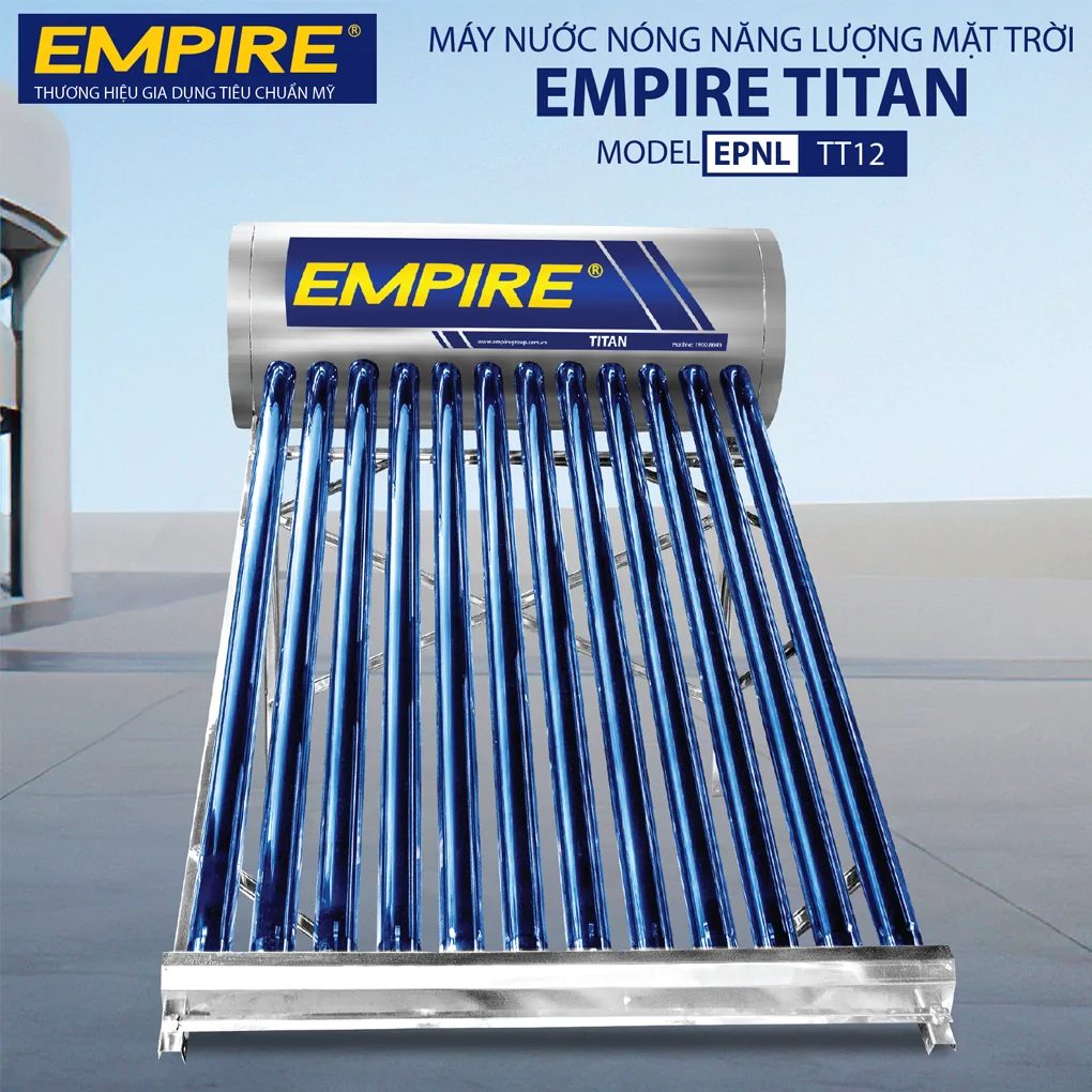 Máy Nước Nóng Năng Lượng Mặt Trời Empire Titan EPNL-TT-1213 130 Lít