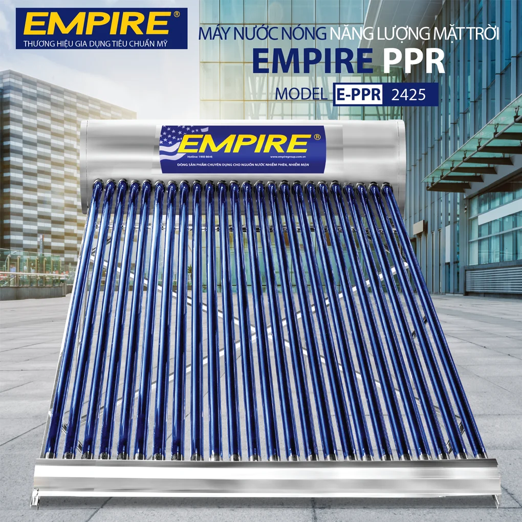Máy Nước Nóng Năng Lượng Mặt Trời Empire PPR 2425 250 Lít
