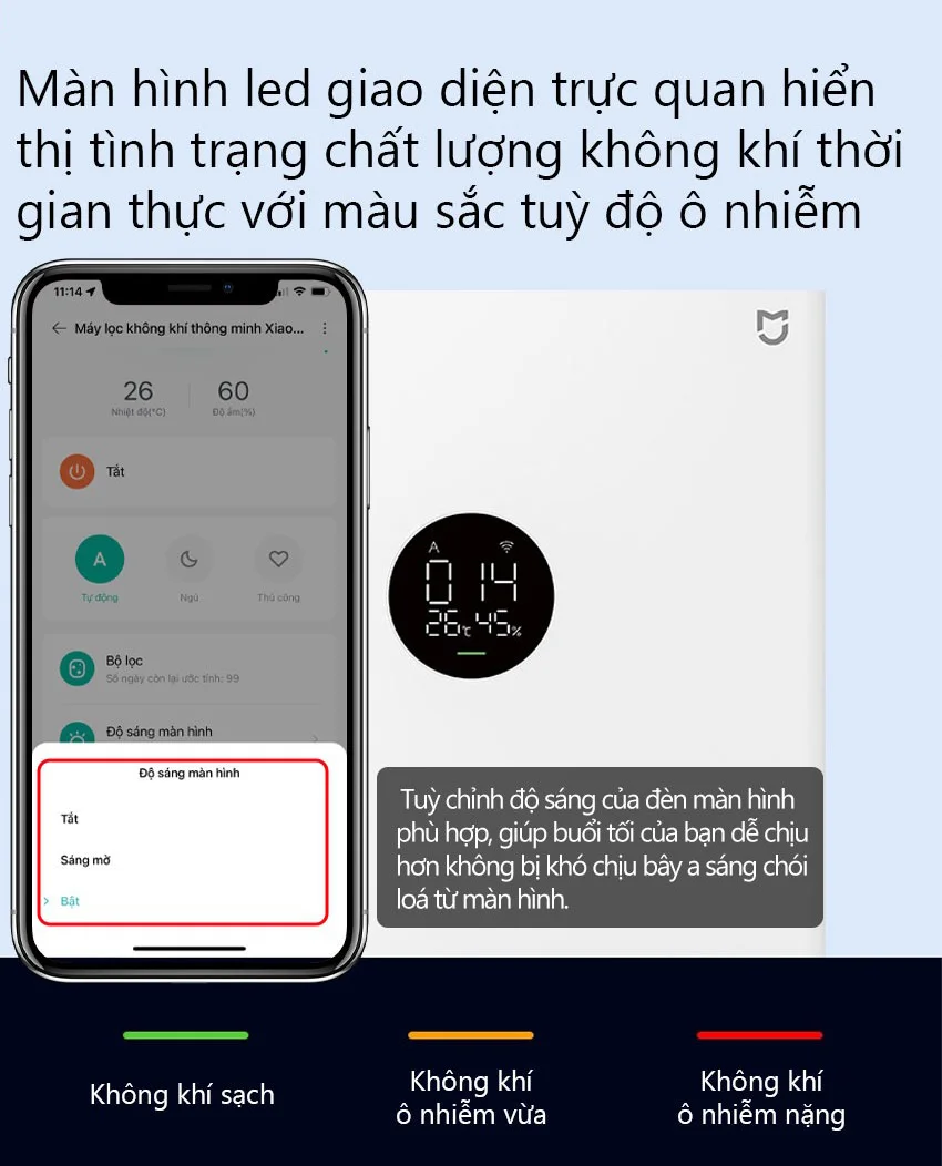 Máy Lọc Không Khí XIAOMI SMART Air Purifier 4 Lite (BHR5274GL)