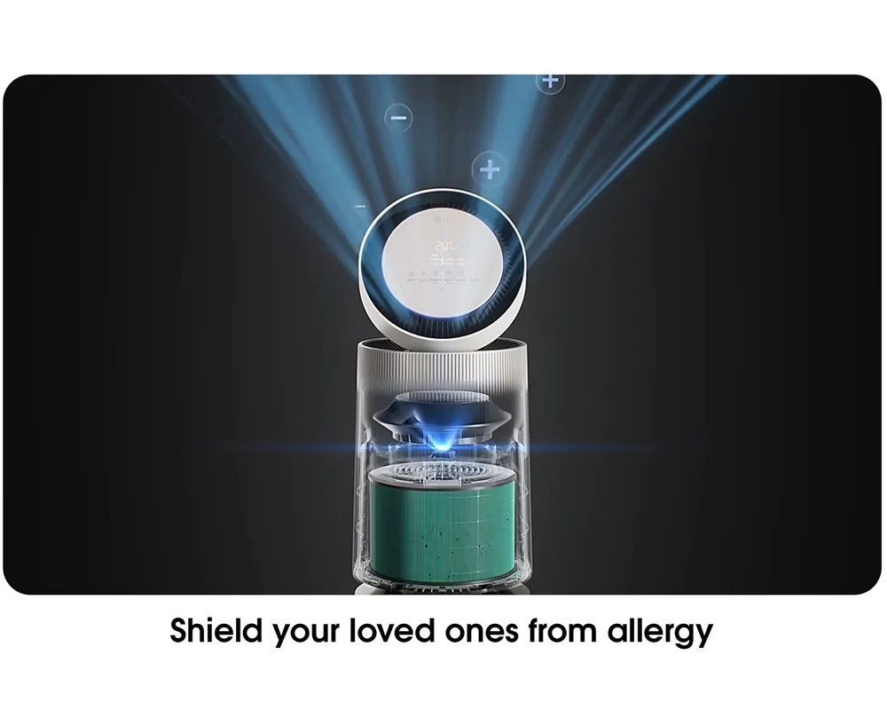 Máy Lọc Không Khí LG 360 Độ Alpha 2 Tầng Màu Vàng Be AS10GDBY0