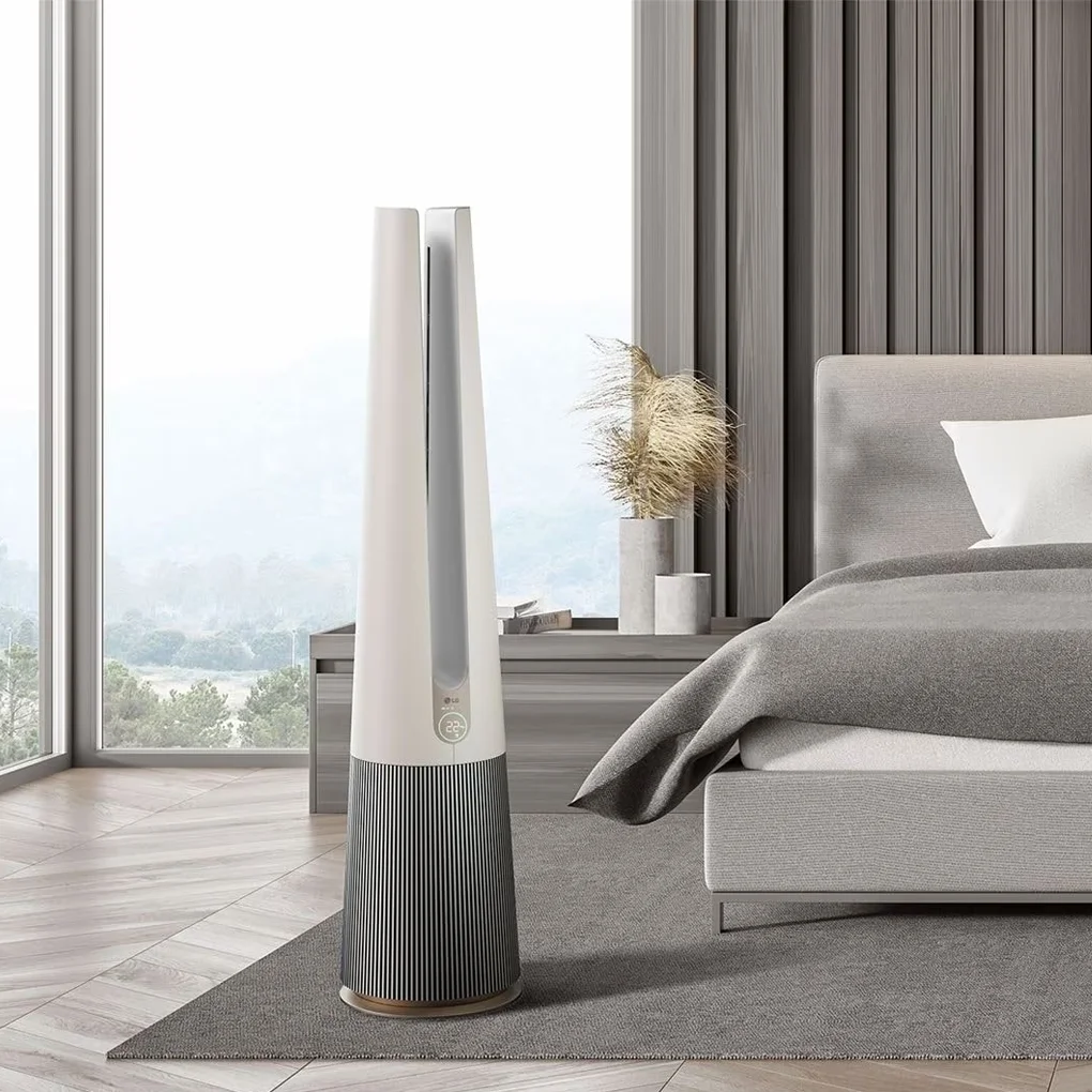 Máy Lọc Không Khí LG PuriCare Aero Tower Hit FS15GPBK0 Màu Be