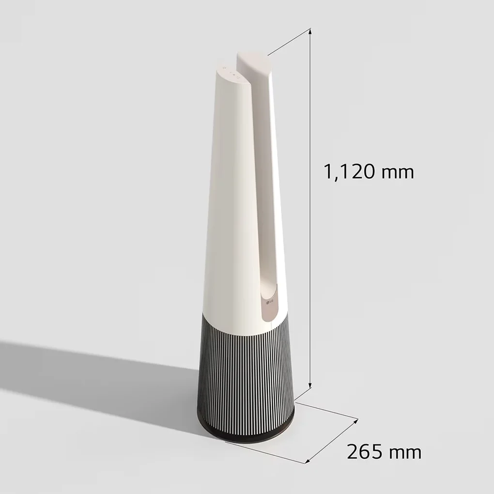 Máy Lọc Không Khí LG PuriCare Aero Tower Hit FS15GPBK0 Màu Be