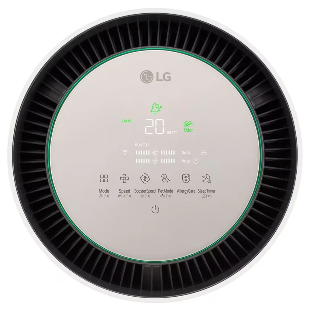 Máy Lọc Không Khí LG 360 Độ Alpha 1 Tầng Màu Vàng Be AS65GDBY0