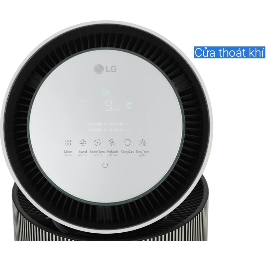 Máy Lọc Không Khí LG 360 Độ Alpha 1 Tầng Màu Vàng Be AS65GDBY0