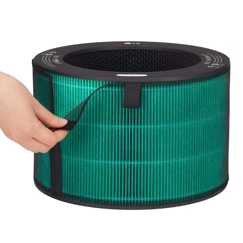 Máy Lọc Không Khí LG 360 Độ Alpha 1 Tầng Màu Vàng Be AS65GDBY0