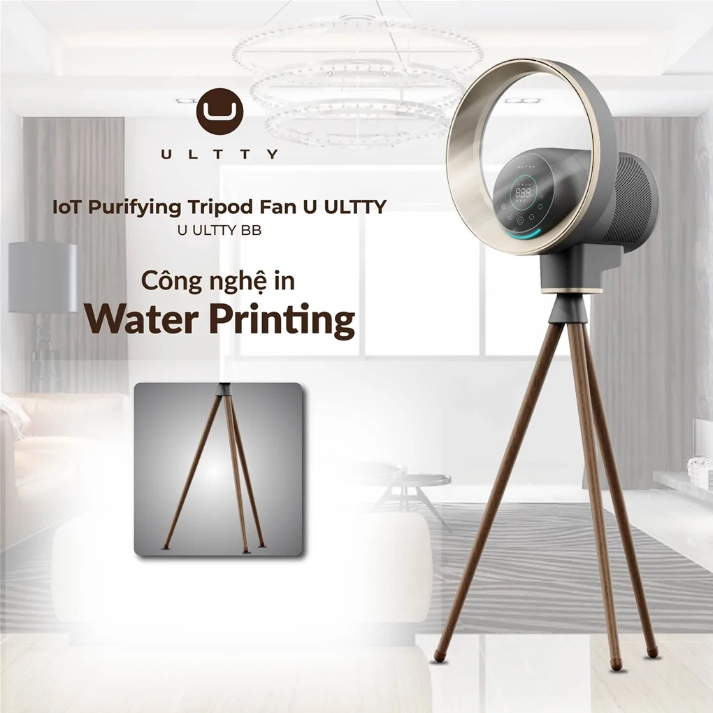 Quạt Lọc Không Khí Và Khử Khuẩn U ULTTY BB Màu Grey Titanium
