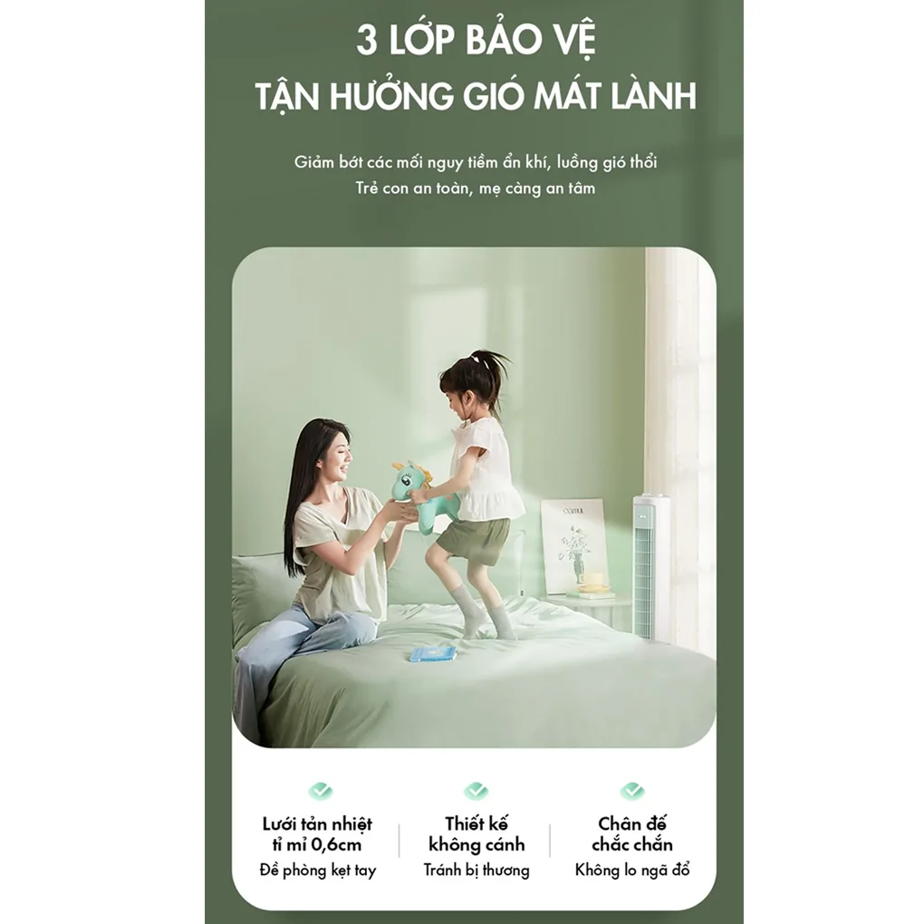 Quạt Tháp Đối Lưu Cao Cấp Bear DFS-D40G1