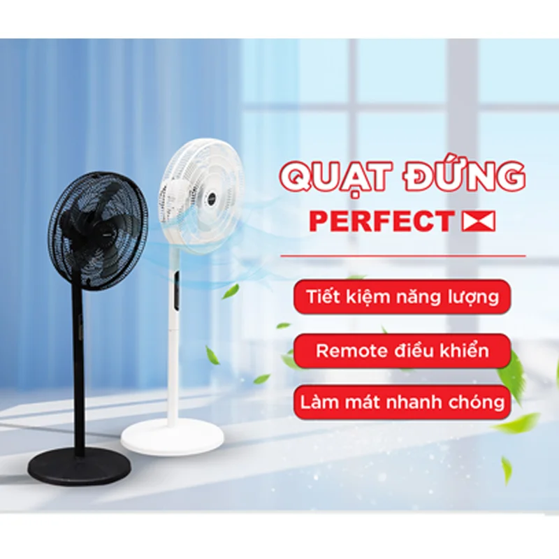 Quạt Đứng Có Remote Điều Khiển Perfect PF-QD310