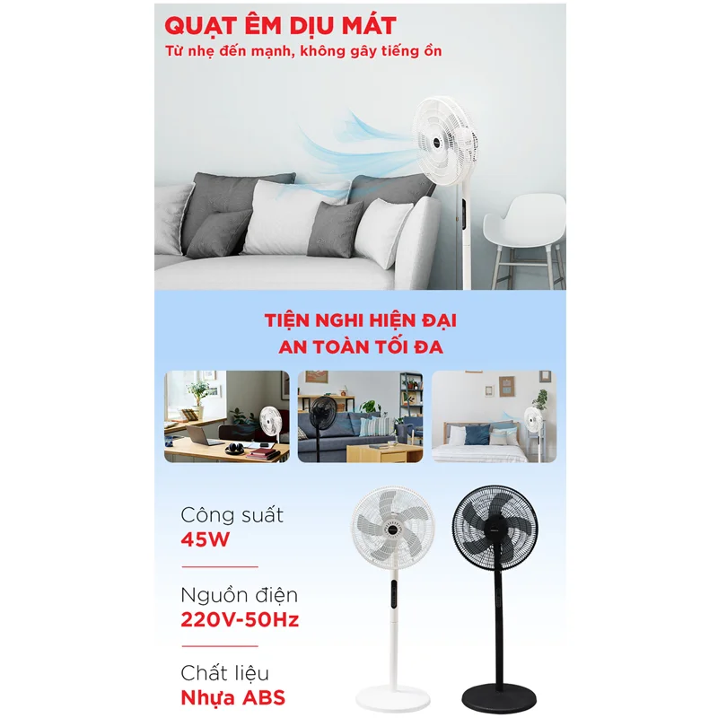 Quạt Đứng Có Remote Điều Khiển Perfect PF-QD310
