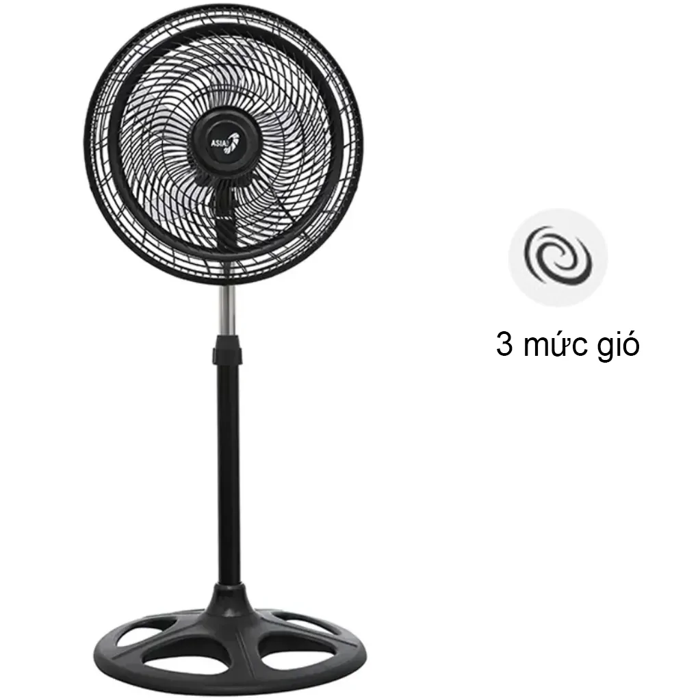 Quạt Đứng Asiavina Turbo One VY619990 55W - Đen