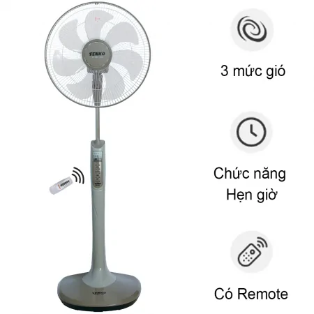 Quạt Đứng Senko DR1608 - Kem Nâu