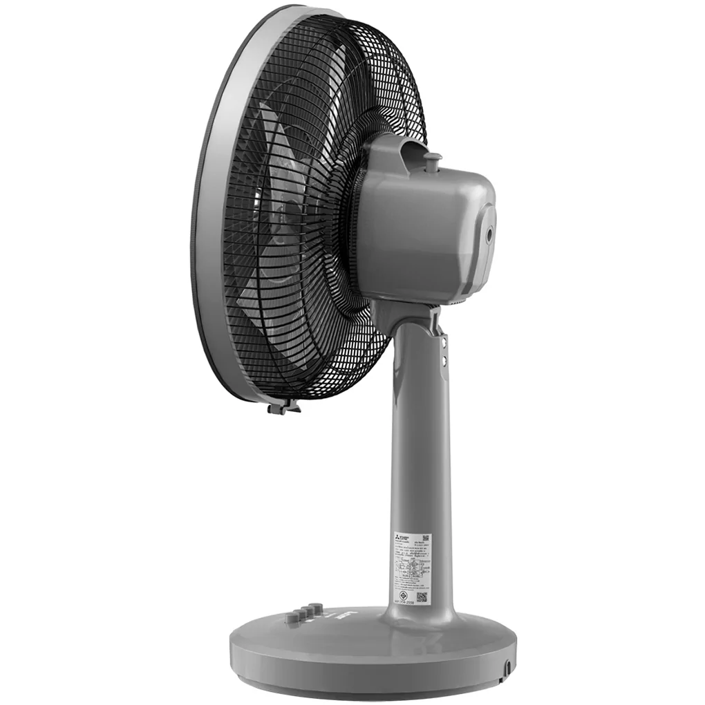 Quạt Bàn Mitsubishi D12A-GB CY-GY - Xám Đậm - Thái Lan