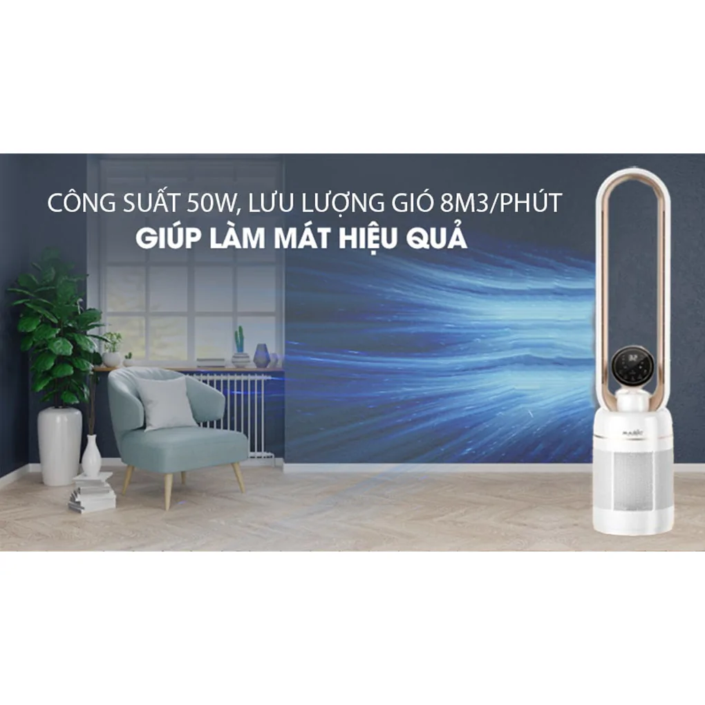Quạt Không Cánh Và Lọc Không Khí Magic Eco AC-306