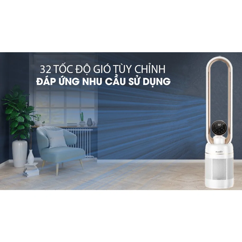 Quạt Không Cánh Và Lọc Không Khí Magic Eco AC-306