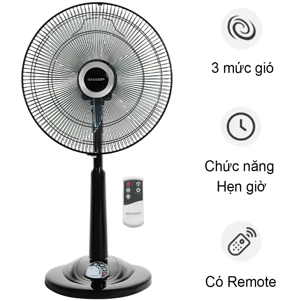 Quạt lửng có điều khiển Sharp PJ-L40RV-DG