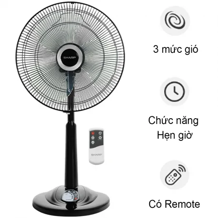 Quạt lửng có điều khiển Sharp PJ-L40RV-DG