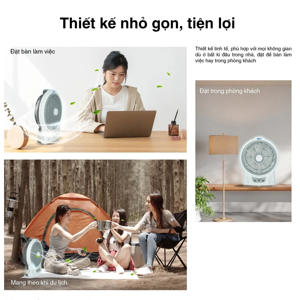 Quạt Sạc 12W AC ARF03D106